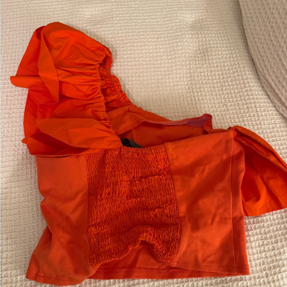 Anthropologie Sunday in Brooklyn Ruffled One-Shoulder Top